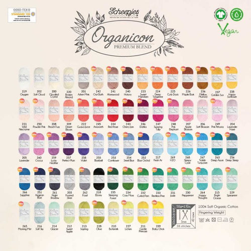 Organicon *NEW COLOURS* (Bag of 5 at 15% off)