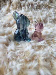 Fluorite FRENCHIE Carving