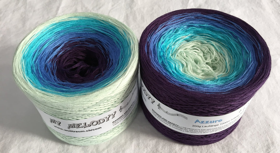 Wolltraum - My Melodyy Gradient Yarn: Azzuro