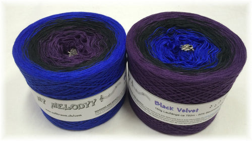 Wolltraum - My Melodyy Gradient Yarn: Black Velvet