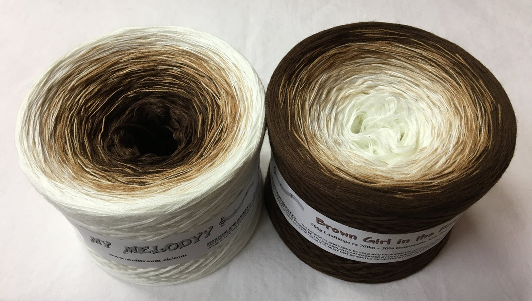 Wolltraum - My Melodyy Gradient Yarn: Brown Girl in the Ring