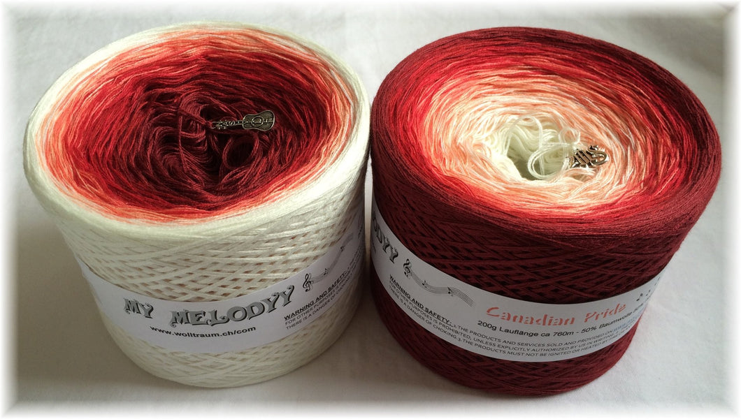 Wolltraum - My Melodyy Gradient Yarn: Canadian Pride