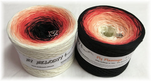 Wolltraum - My Melodyy Gradient Yarn: Fly Flamingo