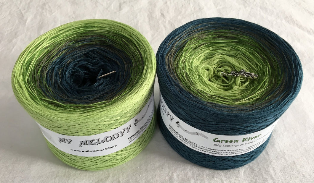 Wolltraum - My Melodyy Gradient Yarn: Green River