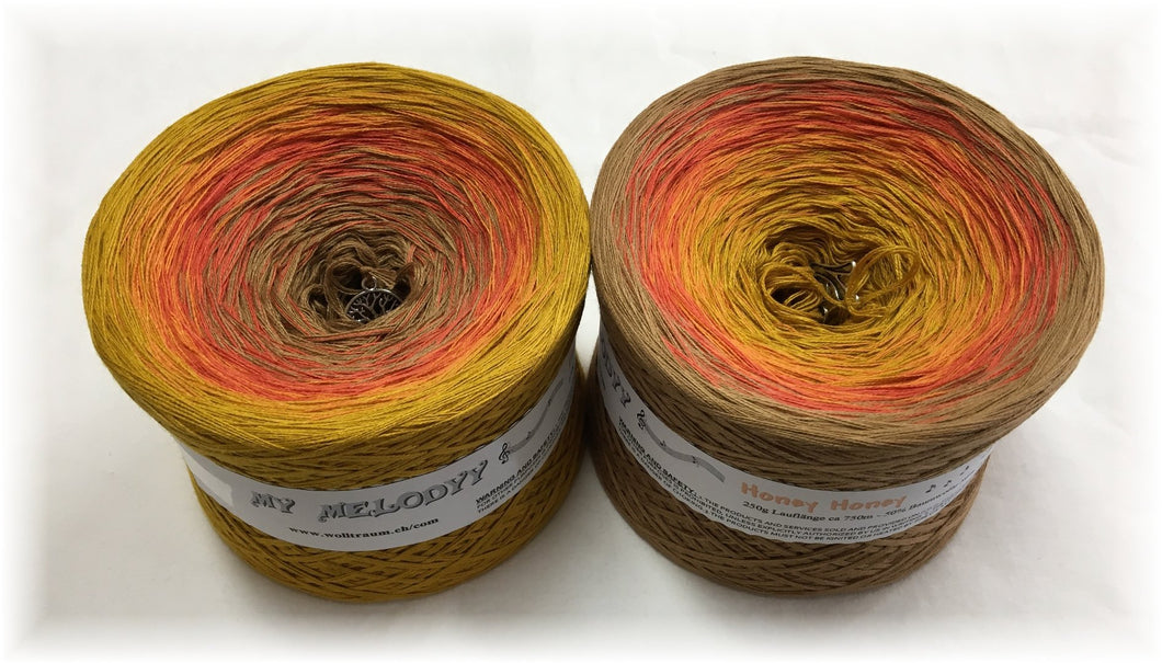 Wolltraum - My Melodyy Gradient Yarn: Honey Honey