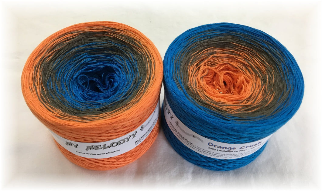 Wolltraum - My Melodyy Gradient Yarn: Orange Crush
