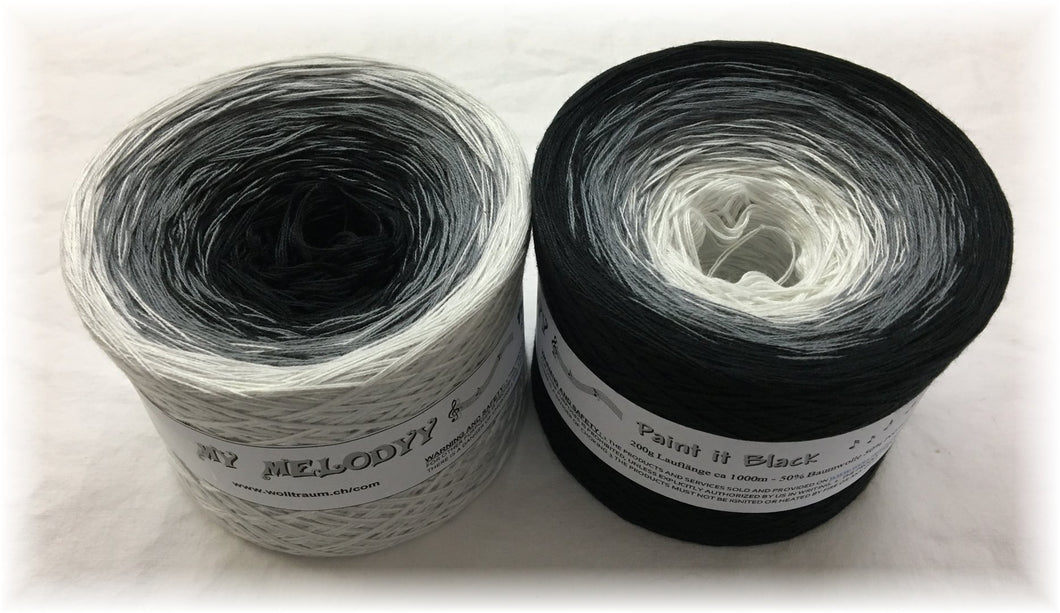Wolltraum - My Melodyy Gradient Yarn: Paint it Black