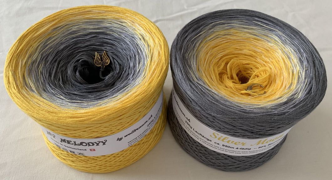 Wolltraum - My Melodyy Gradient Yarn: Silver Moon